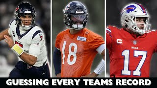 Predicting Every NFL Teams Record For The 2425 Season [upl. by Eehsar]