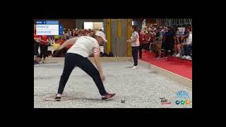 Petanque European Championship 2024 Women Double France vs Norway [upl. by Arehsat]