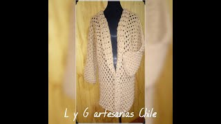 CARDIGAN BEIGE A CROCHET PASO A PASO [upl. by Eecyak192]