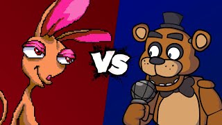 MUGEN Battle  Ren Höek vs Freddy Fazbear [upl. by Joyce]