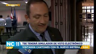 TSE visitará cantones con simulador de voto electrónico [upl. by Nyrol114]