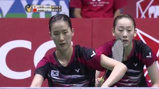 SCG Thailand Open 2015  Badminton F M1WD  ChangLee vs HuangLi [upl. by Kalasky]