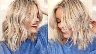 HOW TO EASY WAVES TUTORIAL  Short to Medium Length Hair [upl. by Yreffoeg]