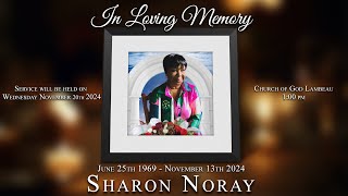 Celebrating The Life of Sharon Noray [upl. by Elakram]