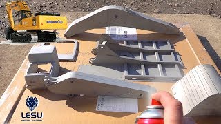 IM BUILDING an EXCAVATOR NEW RELEASE LESU KOMATSU PC360 BUILD  UNBOXING  RC ADVENTURES [upl. by Anse]