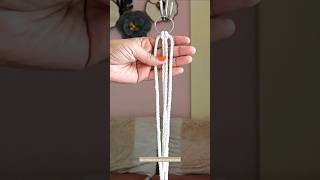 Macrame beginners friendly knots 🪢  halloween decor shorts viral [upl. by Henning]