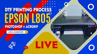 DTF Printing  ECO DTF Epson L805 A4 size printing October 27 2021 [upl. by Jolanta]