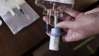 How To Administer IV Medication Using Gravity Infusion  Sutter Infusion Pharmacy Services [upl. by Tomlinson]