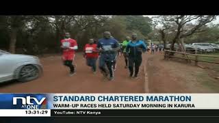 StanChart Marathon Preps Warm up races held in Karura Forest [upl. by Berneta]