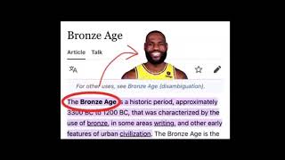 The multiple names of LeBron James The Bronze Age The Bomb Bay The Bronze Jade Gerard Way [upl. by Rozalie]