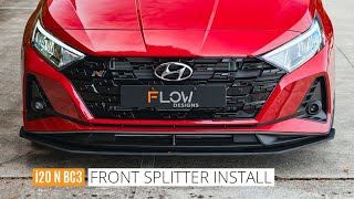 Hyundai i20 N BC3 Front Lip Splitter Install Guide [upl. by Anattar380]