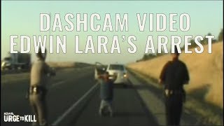 Dashcam footage of Edwin Laras highspeed chase arrest [upl. by Linnie]