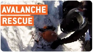 Snowmobilers Save Man From Snow Avalanche  Best Friends Ever [upl. by Toomin]