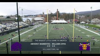 Football Williams vs Amherst 2022 [upl. by Eyanaj]