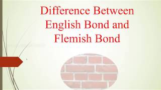 Difference Between English Bond and Flemish Bond [upl. by Rombert285]