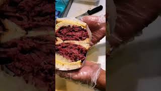 Carnegie Deli Pastrami Broad Nosh Bagels Deli NYC short [upl. by Dawna]