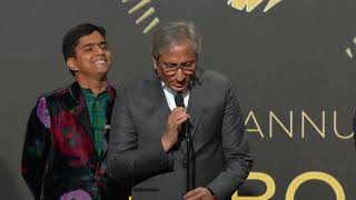 Vinay Shukla and Ravish Kumar Accept the Peabody for POV While We Watched [upl. by Ardeha368]