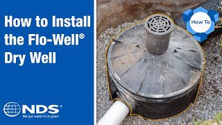 How to Install NDS FloWell Dry Well Drainage System  NDS Yard Drainage Systems [upl. by Saeger810]