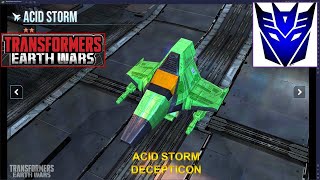 \ Transformers Earth Wars  Unlock Decepticon ACID STORM 2 STAR and Gameplay [upl. by Ajed871]