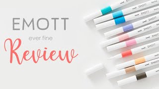 Uni Emott Everfine Fineliners  Review [upl. by Grayson]