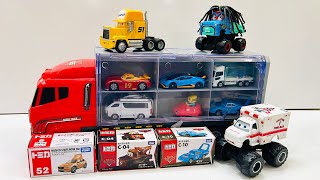 Box full of various miniature cars Peugeot Volvo Renault Hyundai Pagani Cadillac One DHL [upl. by Pucida]