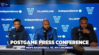 Mens Basketball  Postgame Press Conference vs 14 Cincinnati [upl. by Adnirb]