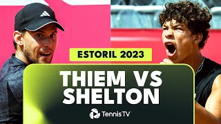 Dominic Thiem vs Ben Shelton  Estoril 2023 Highlights [upl. by Osher]