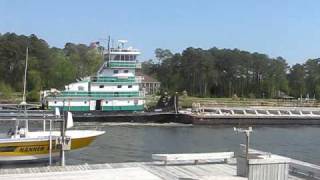 North Carolina Core Creek Intracoastal Phosphate Barge [upl. by Ayotnom]