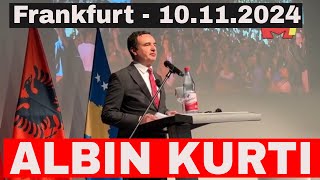 Albin Kurti sot ne Frankfurt me mergaten shqiptare 10112024 [upl. by Klement]