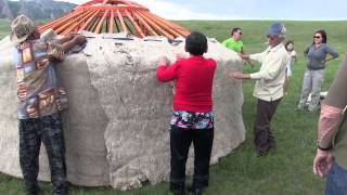 Building a Mongolian Ger [upl. by Caril]