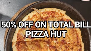 PIZZA HUT 50 OFF Ye nahi dekha toh kya dekha🍕🍟🧆 pizzahut pizzahutpizza pizzahutdelivery [upl. by Amye]