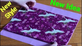 How To Make 2 Tone Drawstring Bag  Easy Drawstring Pocket Handbag Sewing Tutorial TheTwinsDay​ [upl. by Anastasius20]