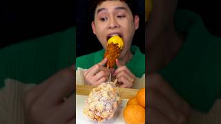 ASMR Eating CORN DOG amp Cheddar CHEESE MUKBANG [upl. by Dunning]