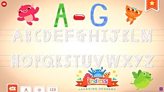 Endless Learning Academy  Meet Uppercase Letter A  G  Alphabet Puzzle  Fun Alphabet Learning 27 [upl. by Paton589]