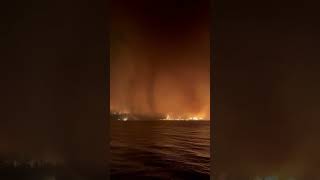 Fire tornado captured swirling around British Columbia wildfires Shorts [upl. by Clellan361]