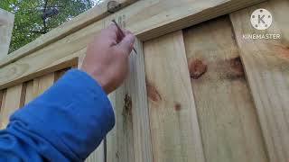 How to build a privacy fence gate [upl. by Ana651]