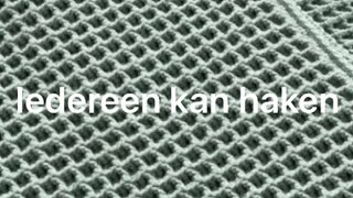 ❤ ❤️ Iedereenkanhaken crochet Waffle wafel dekentje haken beginners tutorial diy blanket [upl. by Johnnie]