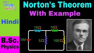 Nortons Theorem With Example  in Hindi for BSc [upl. by Fast961]