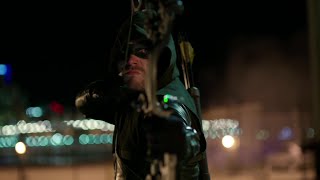 Kapiushon Green Arrow Fight Scenes  Arrow Season 5 [upl. by Midian894]