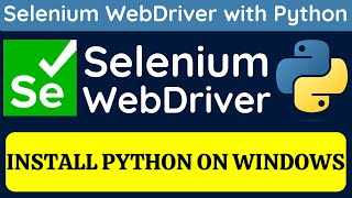 Selenium WebDriver with Python tutorial 2  Install Python on Windows [upl. by Groark]