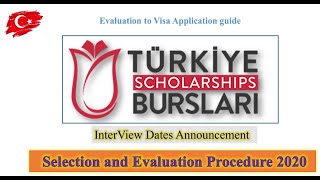 Evaluation and Selection Procedure Turkey Burslari Scholarship 2020  Interview Dates and Questions [upl. by Anegal600]