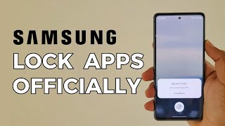 How To Lock Apps on Samsung Phone  No ThirdParty App [upl. by Kline779]