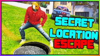 GTA 5 RP  USING SECRET LOCATIONS TO LOSE COPS 2 [upl. by Anabella]