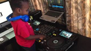 Dj Arch Jnr gets new gear from Algoriddim 3yrs Old Djay Pro [upl. by Lemar176]