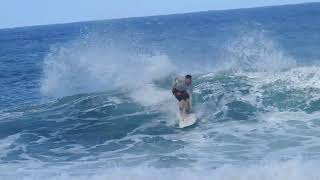 Surfing at Hawaiis Iconic Sunset Beach  Surf Clips [upl. by Garap885]