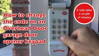 Dad Changes the Code on Garage Keypad Overhead Door [upl. by Gnoud]