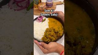 ✨￼SEM KI SOOKHI SABJI  सेम की सूखी सब्ज़ी shorts food viral ​⁠aparajitaspicygrill [upl. by Maillw]