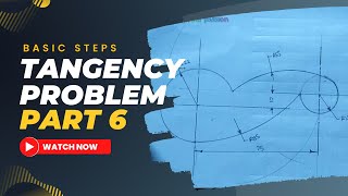 TANGENCY PROBLEMS IN TECHNICAL DRAWING [upl. by Morra]