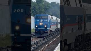 MetroNorth Railroad P32ACDM No 209 Passes Tarrytown NY train mta [upl. by Nnylacissej]