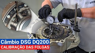 Instalação e calibração da dupla embreagem no câmbio DSG de 7 marchas  Substituição Parte 2 [upl. by Ataymik]